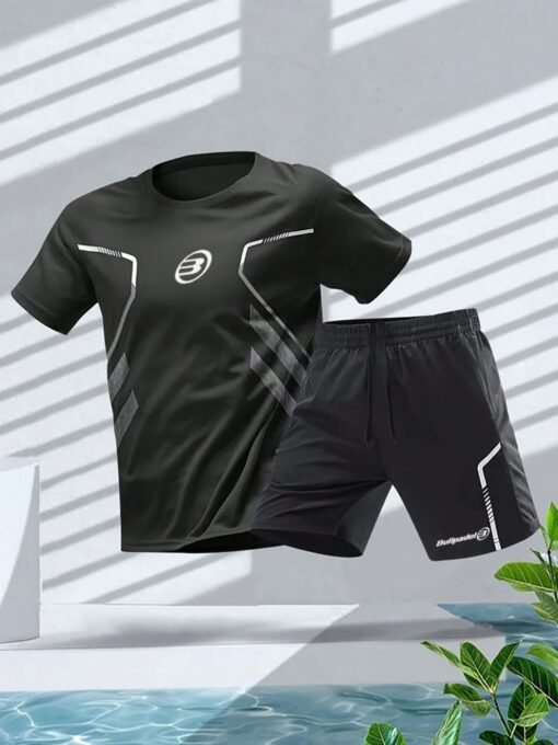 Short de padel Bullpadel Ensemble Hommes D'été De Tennis Activewear Course Basket